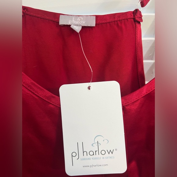 red pj harlow silk top - Picture 3 of 4